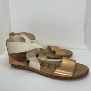Sorel Ella Metallic Gold Strappy Sandal